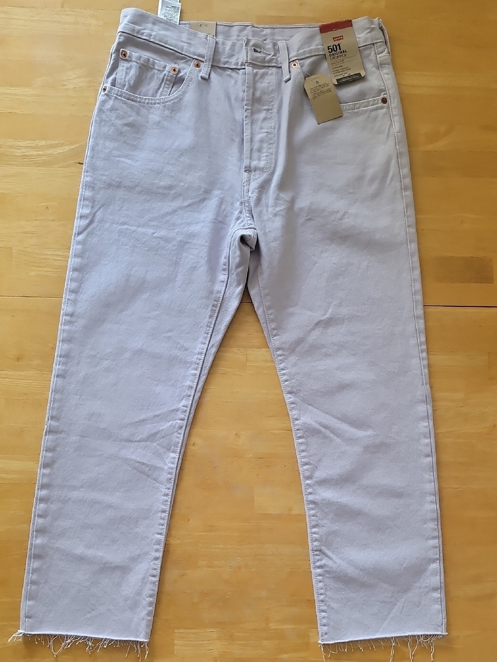 Levi's 501 Original Cropped High Rise Jeans Size 30X26